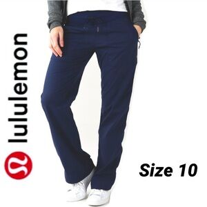 Lululemon Studio Pant II Unlined Regular navy/ blue size 10